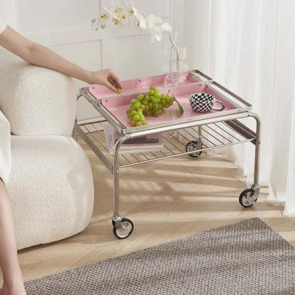 Nordic Steel 2-Tier End Table