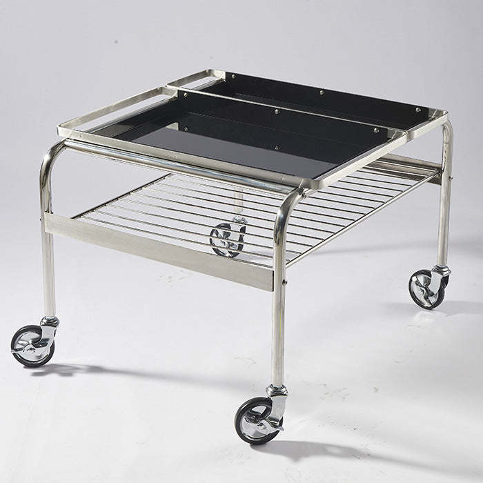 Lighom 2-tier end steel end & side tables for hallway