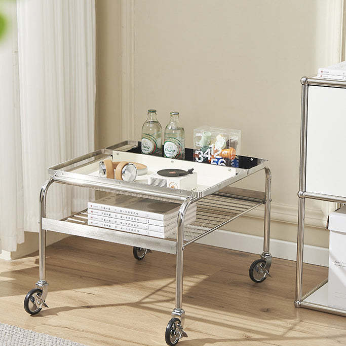 Nordic Steel 2-Tier End Table