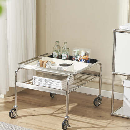 Nordic Steel 2-Tier End Table