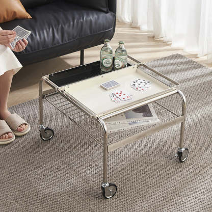 Nordic Steel 2-Tier End Table