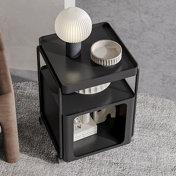 Rectangular Iron 3-Tier End Table