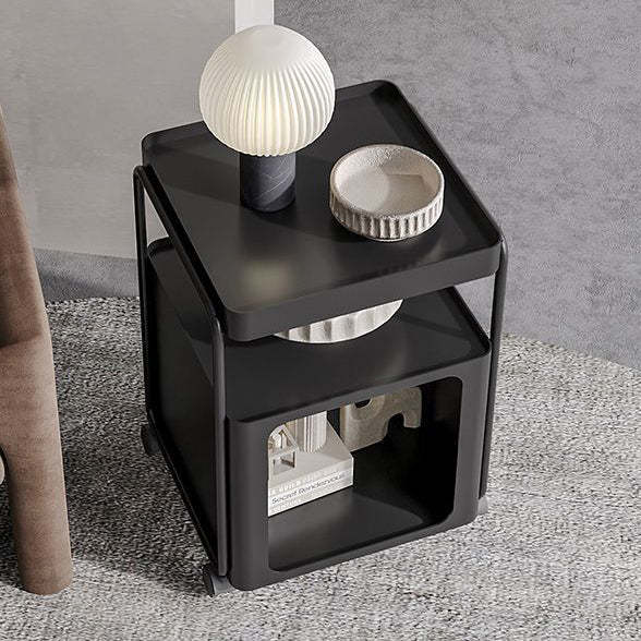 Rectangular Iron 3-Tier End Table
