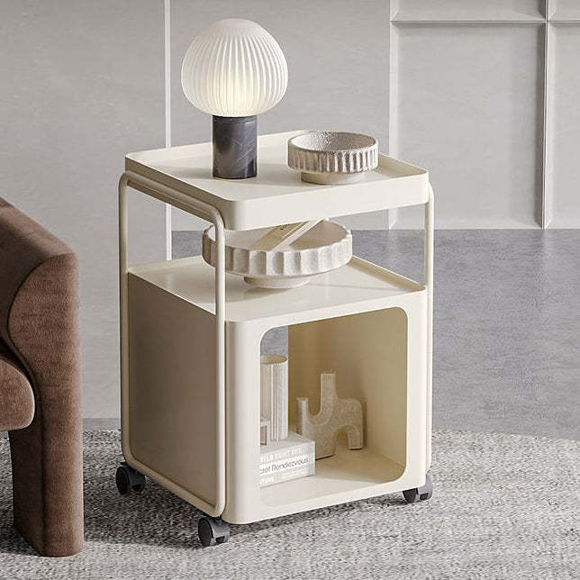 Rectangular Iron 3-Tier End Table