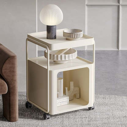 Rectangular Iron 3-Tier End Table