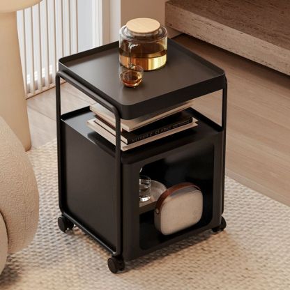 Rectangular Iron 3-Tier End Table