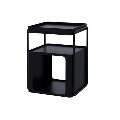 Rectangular Iron 3-Tier End Table