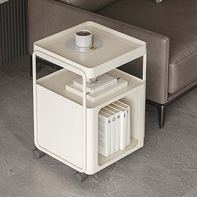 Rectangular Iron 3-Tier End Table