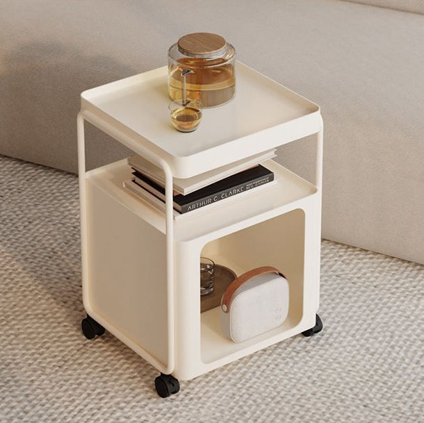 Rectangular Iron 3-Tier End Table