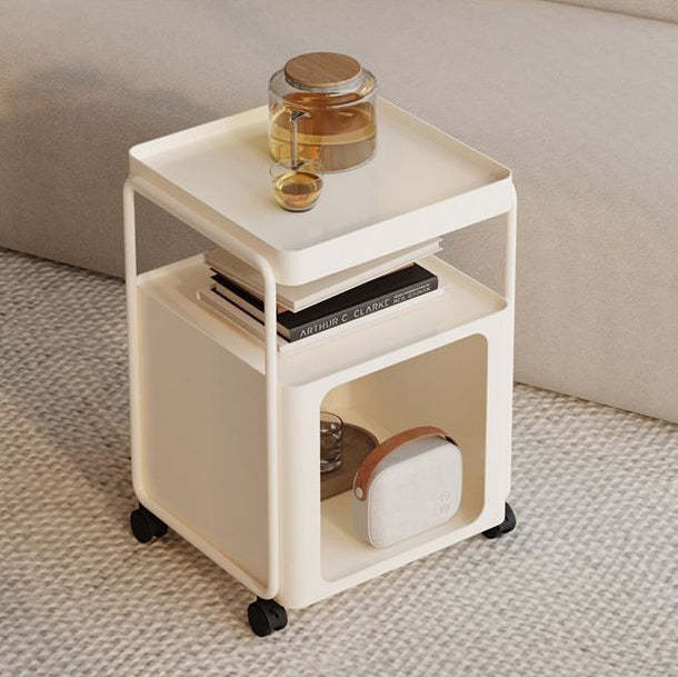 Rectangular Iron 3-Tier End Table