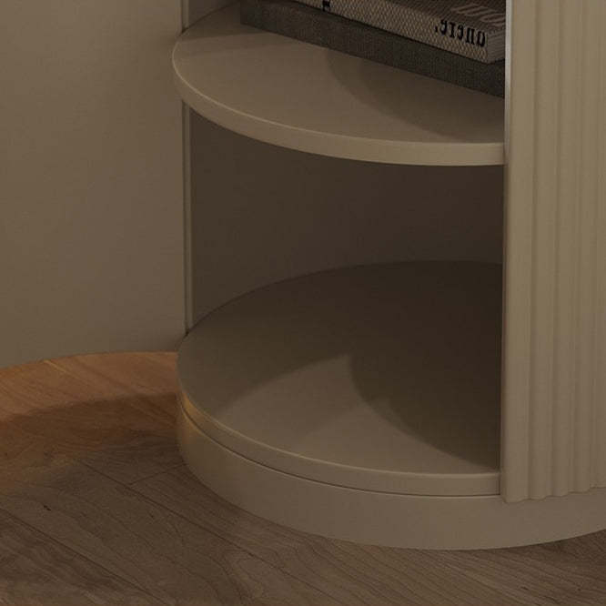 Minimalist Solid Wood 1-Cabinet Nightstand