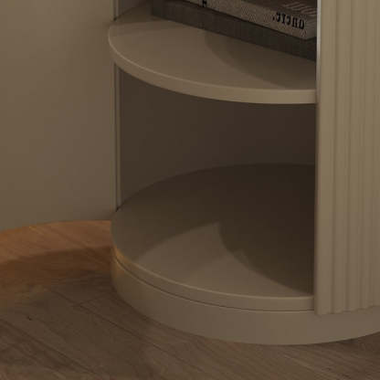 Minimalist Solid Wood 1-Cabinet Nightstand