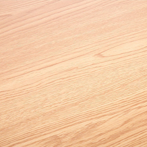 Minimalist Oval Faux Panel Wood Coffee Table