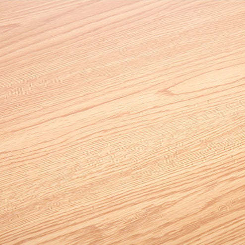 Minimalist Oval Faux Panel Wood Coffee Table