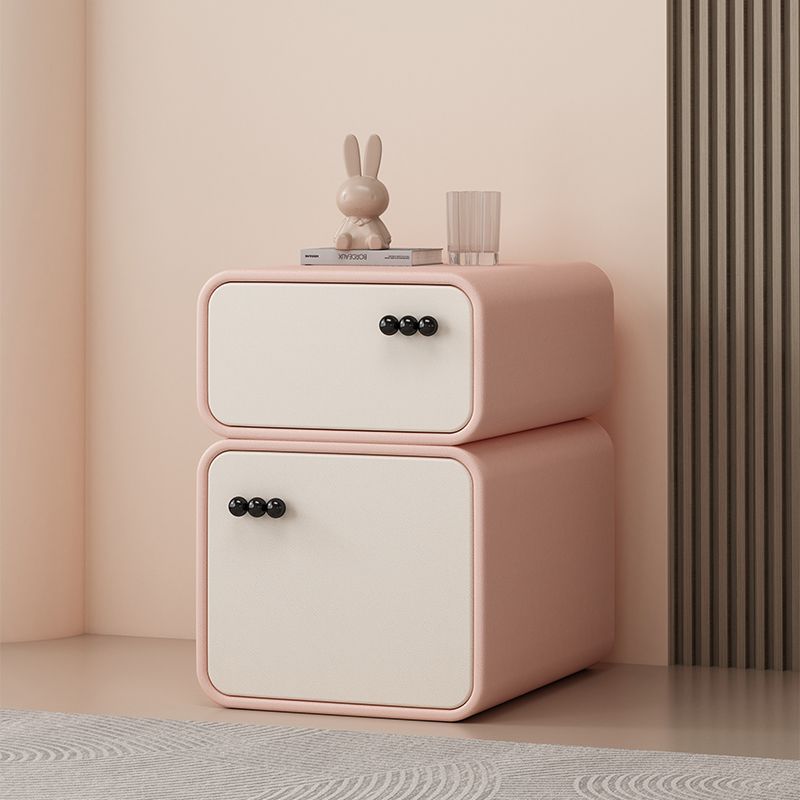 Scandinavian Solid Wood 2-Drawer Nightstand
