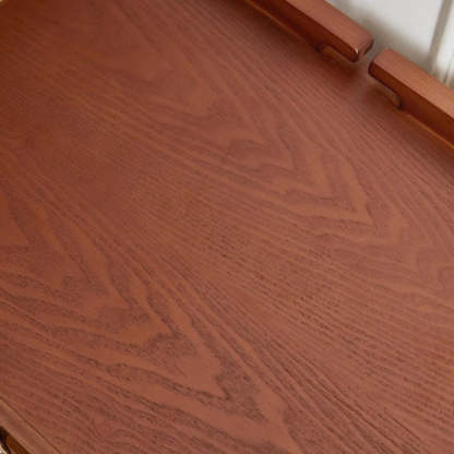 French Ash Wood 2-Drawer Nightstand