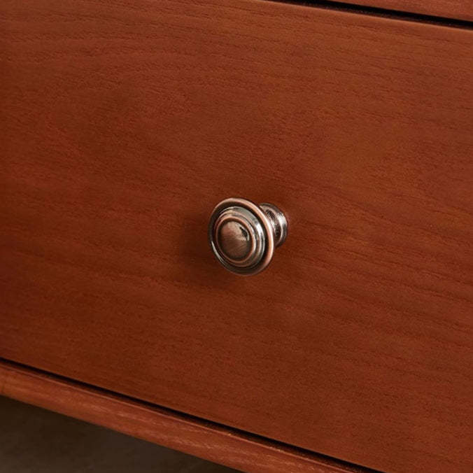 French Ash Wood 2-Drawer Nightstand
