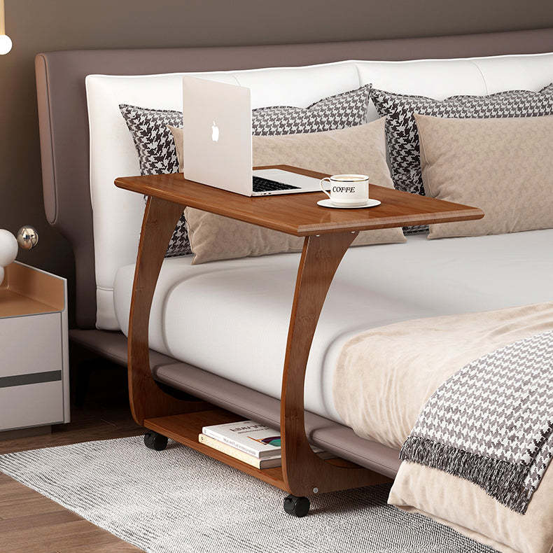 Minimalist Nan Bamboo Plank 2-Tier End Table