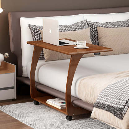 Minimalist Nan Bamboo Plank 2-Tier End Table