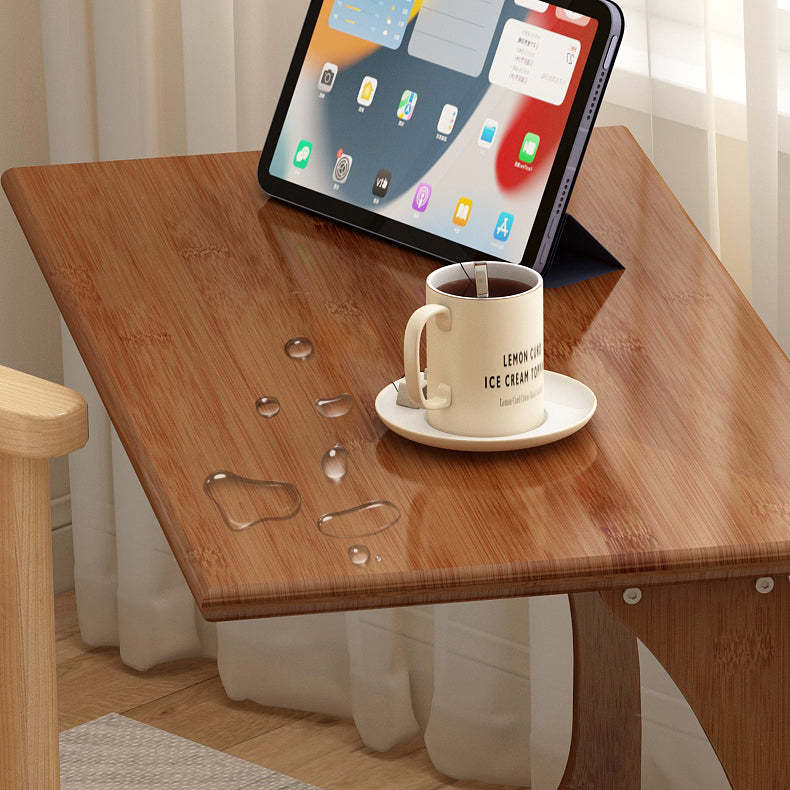 Minimalist Nan Bamboo Plank 2-Tier End Table
