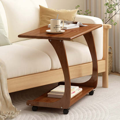 Minimalist Nan Bamboo Plank 2-Tier End Table