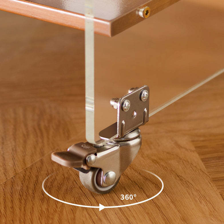 Minimalist Bamboo Acrylic End Table 3-Tier