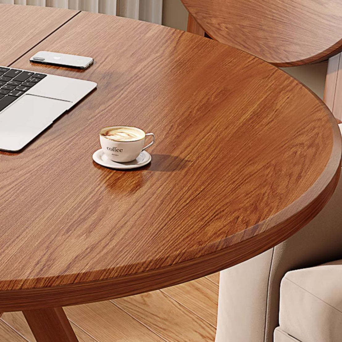 Minimalist Foldable X-Base Round Dining Table for 2-6