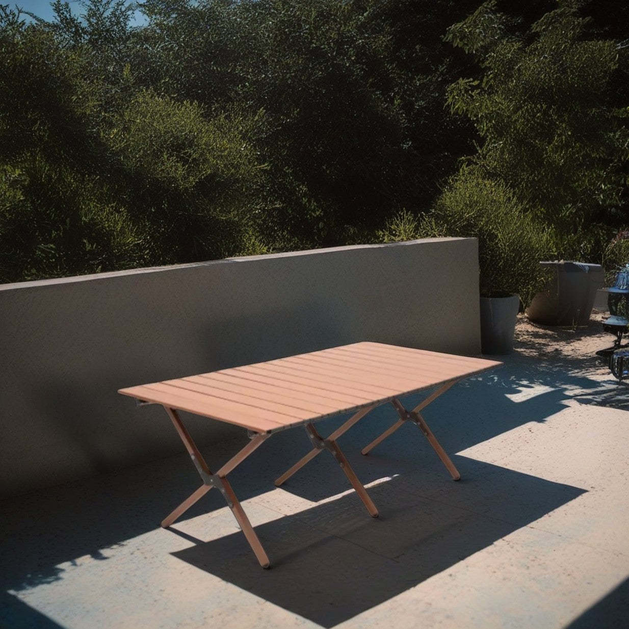 Lighom minimalist striped panel yellow tables — 47" L x 24" W x 17" H