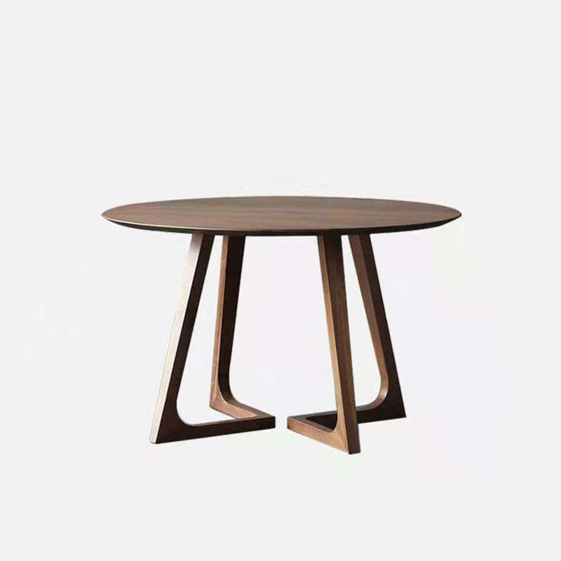 Nordic Round Solid Wood 4-Leg Coffee Table