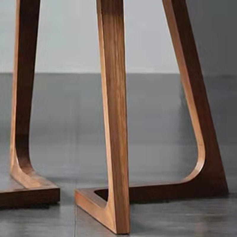 Nordic Round Solid Wood 4-Leg Coffee Table