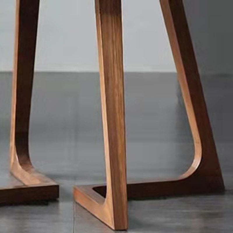 Nordic Round Solid Wood 4-Leg Coffee Table