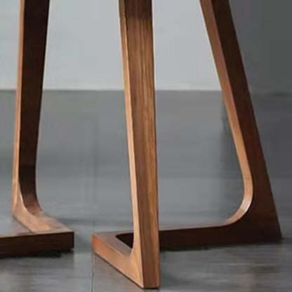 Nordic Round Solid Wood 4-Leg Coffee Table