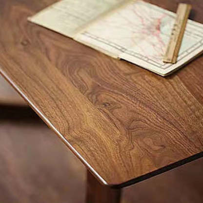 Nordic Round Solid Wood 4-Leg Coffee Table