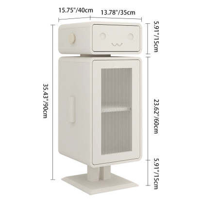 Contemporary Robot Metal Nightstand