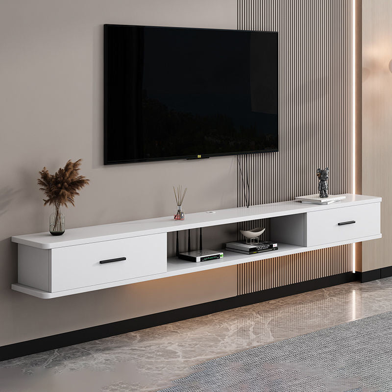 Modern Rectangular Plate 2-Drawer TV Stand