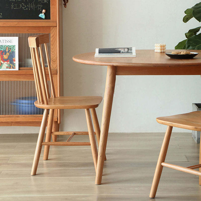 Japanese Cherry Wood Round Dining Table for 4/8