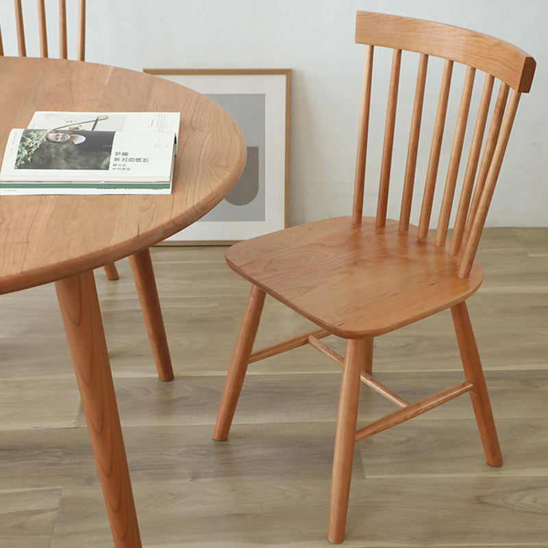 Japanese Cherry Wood Round Dining Table for 4/8