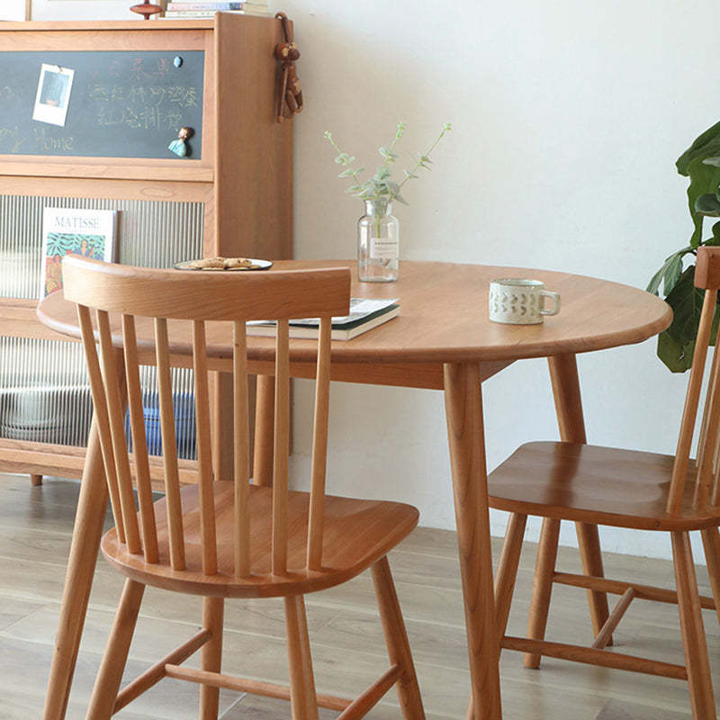 Japanese Cherry Wood Round Dining Table for 4/8