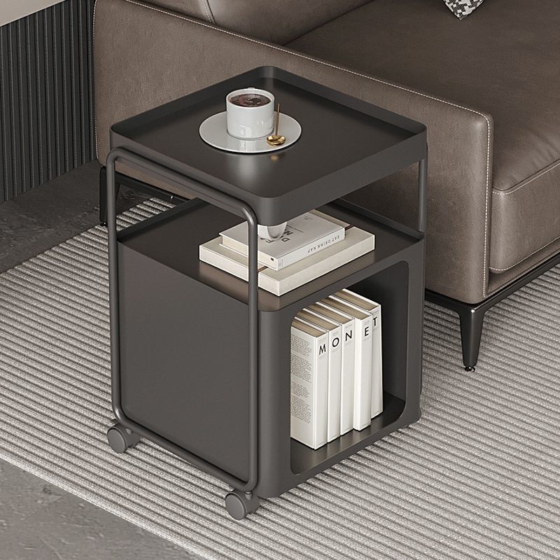 Rectangular Iron 3-Tier End Table