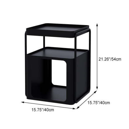 Nordic Iron Movable 3-Tier End Table