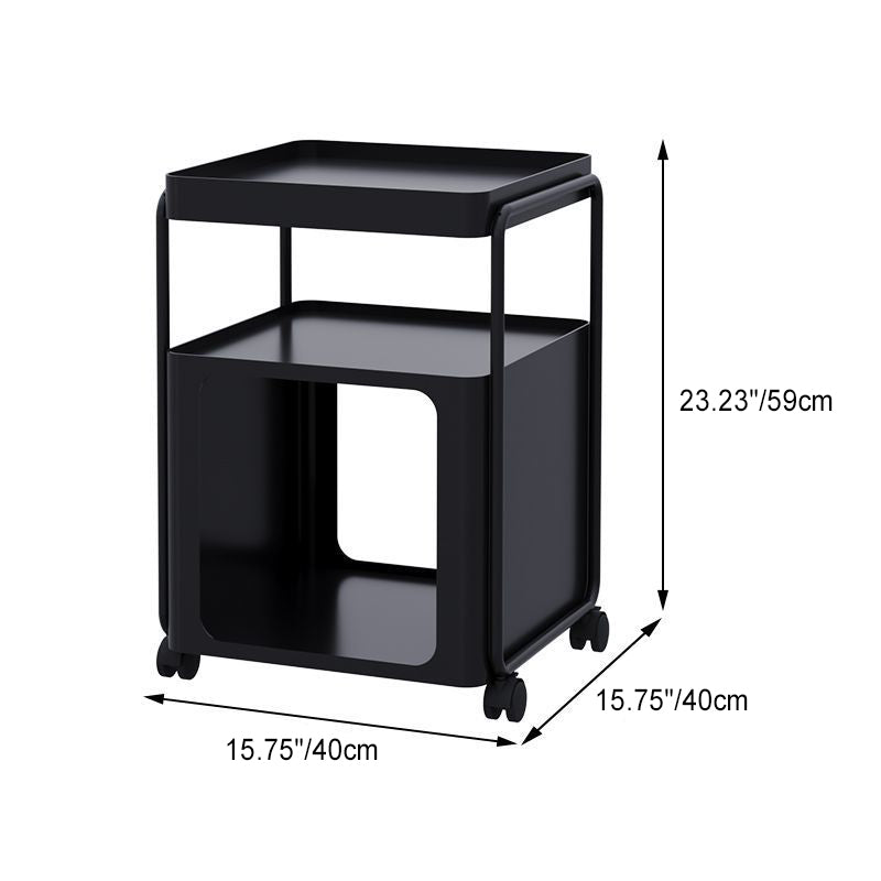 Nordic Iron Movable 3-Tier End Table