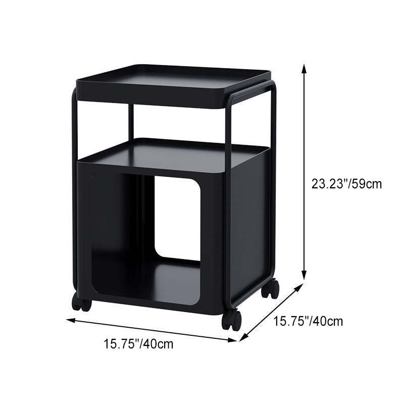 Nordic Iron Movable 3-Tier End Table