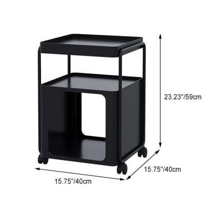 Nordic Iron Movable 3-Tier End Table
