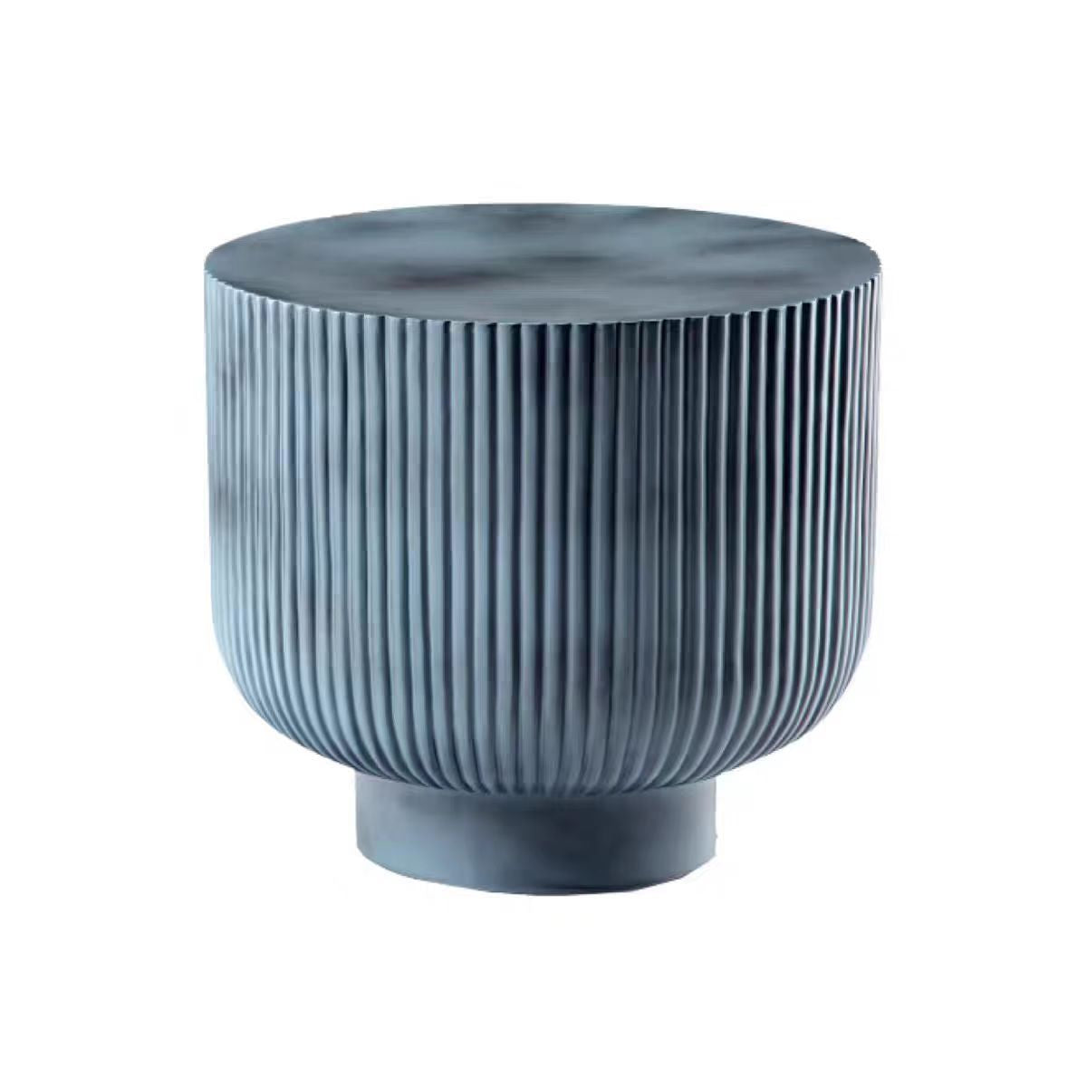 Nordic Cylinder Striped Side Table — B / Blue