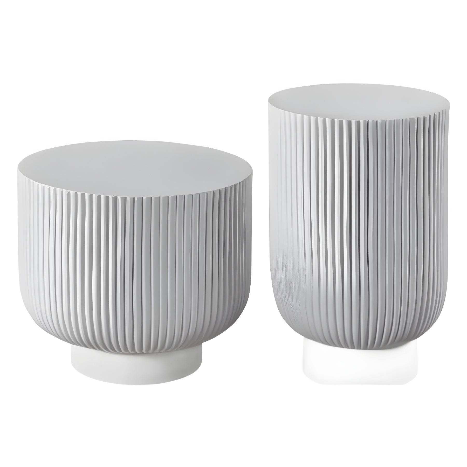 Nordic Cylinder Striped Side Table