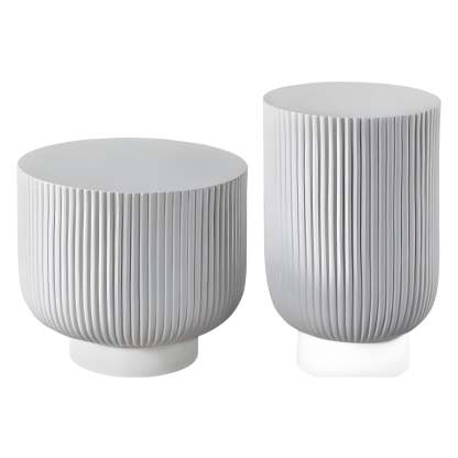 Nordic Cylinder Striped Side Table