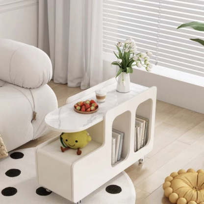 Nordic Arch Plate Slab Movable End Table — Slab