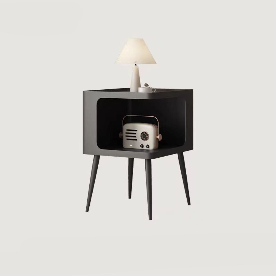Nordic Carbon Steel Storage End Table