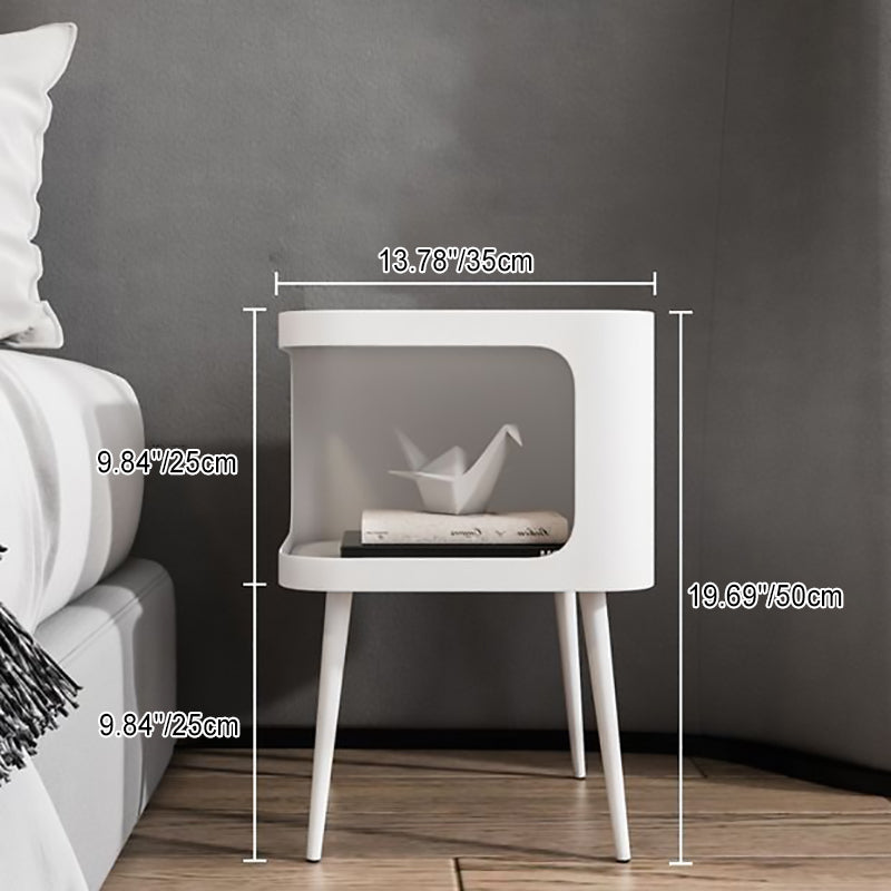 Nordic Carbon Steel Storage End Table