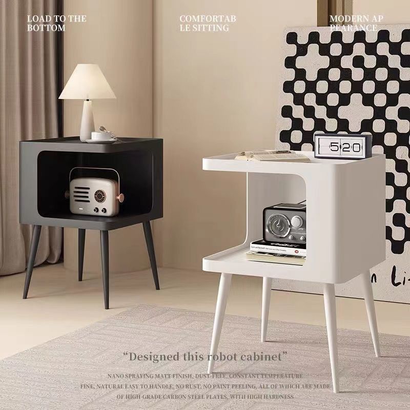 Nordic Carbon Steel Storage End Table